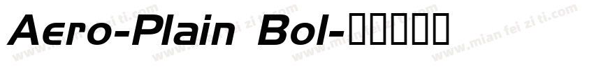 Aero-Plain Bol字体转换